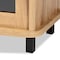 Baxton Studio Walda Modern and Contemporary Oak Brown Finished Wood 2-Drawer TV Stand 190-12000-ZORO - alternate 4